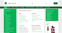 Desktop Screenshot of lekarna-alfa.cz