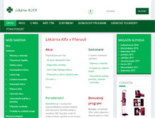 Tablet Screenshot of lekarna-alfa.cz